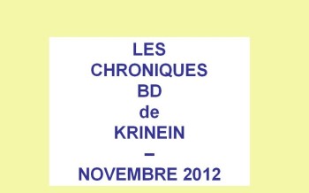 Les sorties BD de Novembre chroniquées par KRINEIN