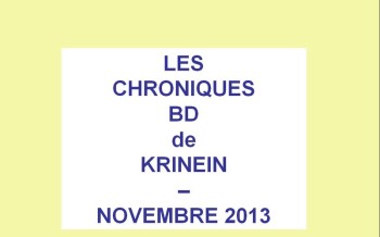 Les sorties BD de Novembre 2013