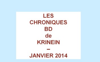 Les sorties BD de Janvier 2014 chroniquées par KRINEIN