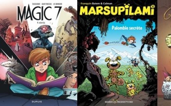 Dupuis : Mélusine T25, Marsupilami T30, Magic 7 T4