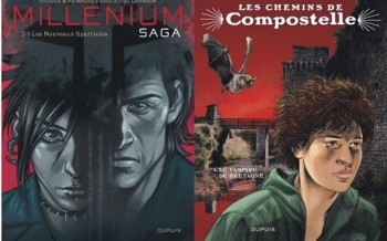 Dupuis : Les chemins de Compostelle T4, Millénium saga T2, SOS bonheur volume 2, Jolies ténèbres