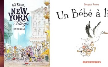 Delcourt : Un bébé à livrer, Les souris du Louvre, Des plumes & elle, New York trilogie