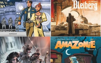 Dargaud : Autour de Valérian T2, Le Projet Bleiberg T3, Arthus Trivium T4, Amazonie T4