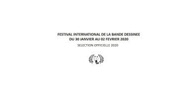 FIBD - Angoulême 2020 : Sélection officielle