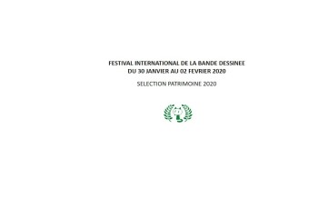 FIBD - Angoulême 2020 : Sélection patrimoine