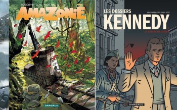 Dargaud : Le monde de Milo T7, Amazonie T5, Les dossiers Kennedy T2
