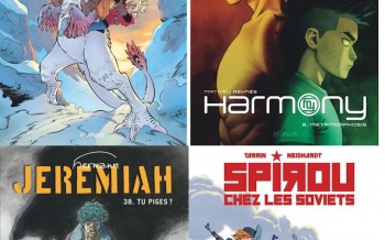 Dupuis : Spirou chez les Soviets, Frnck T7, Jeremiah T38, Harmony T6