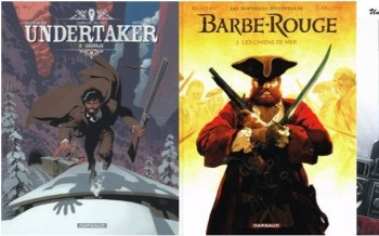 Dargaud : Undertaker T6, Barbe Rouge T2, Tanguy et Laverdure "classic' T4