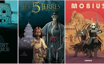 Delcourt : Virus T3, Le serpent et la lance T2, Les 5 Terres T7, Mobius T2