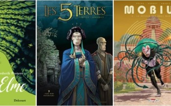 Delcourt : Saint-Elme T3, Les 5 Terres T9, Mobius T3