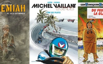 Dupuis : Jeremiah T40, Michel Vaillant légendes T2, Dad T10, Les Tuniques bleues T67, 
