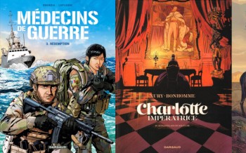 Dargaud : Médecins de guerre T3, Charlotte impératrice T4, Remington 1885