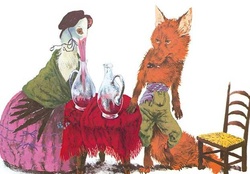 La cigogne et le renard