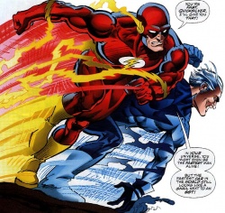 Flash et Quicksilver font la course. Ils ne savent rien faire d'autre.