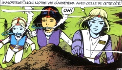 Un archange bleu aux cheveux blonds, ça fait penser à Marvel