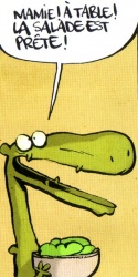 Lézard buste