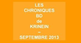 Les sorties BD de Septembre 2013 chroniquées par KRINEIN