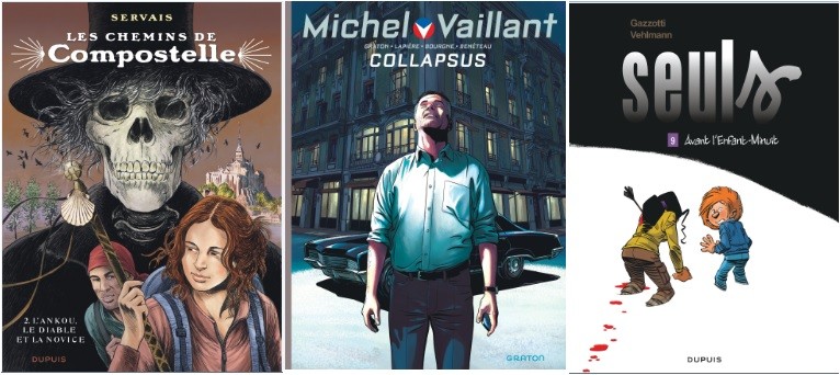 Dupuis : Michel Vaillant T4, Les Chemins de Compostelle T2, Seuls T9