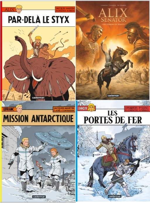 Casterman : Le retour en force des héros de Jacques Martin : Jhen, Alix et Lefranc