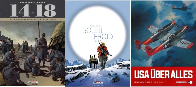 Delcourt : Soleil froid T1, 14-18 T5, USA über alles T3